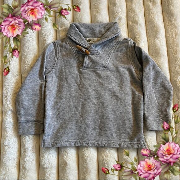 100% cotton Gray Toddler Pullover Top size 3T - Picture 1 of 9